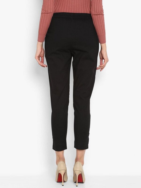 Black Pure Cotton Pant - Image 3