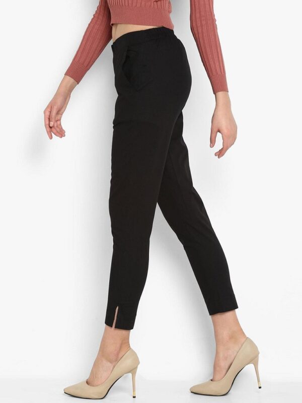 Black Pure Cotton Pant - Image 4