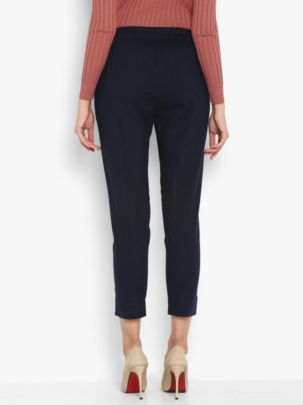 Navy Blue Pure Cotton Pant - Image 2