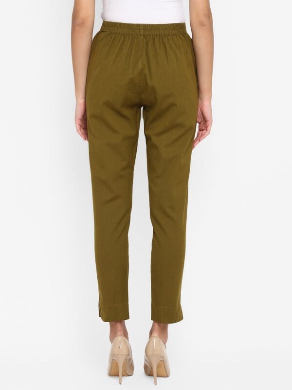 Green Pure Cotton Pant - Image 3