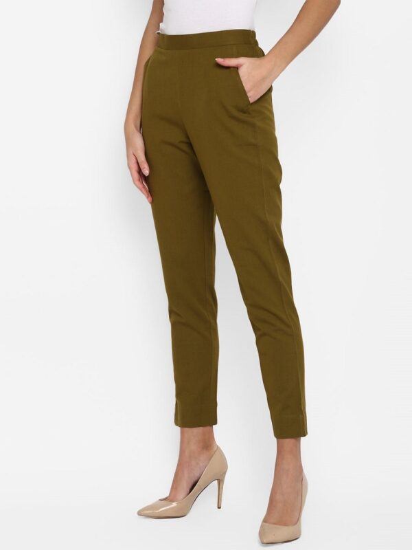 Green Pure Cotton Pant - Image 4